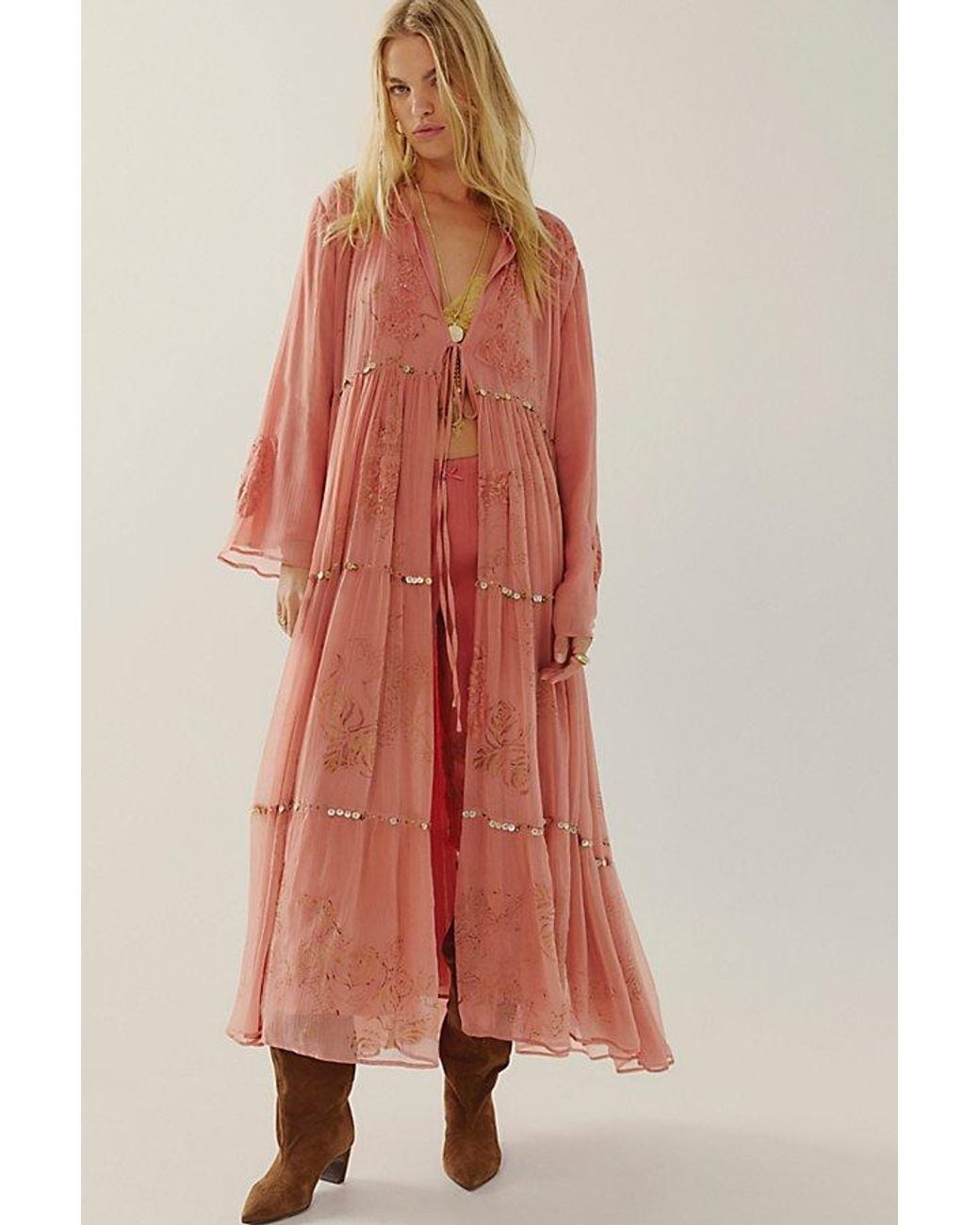 Nigel Preston Red Crete Coat Top