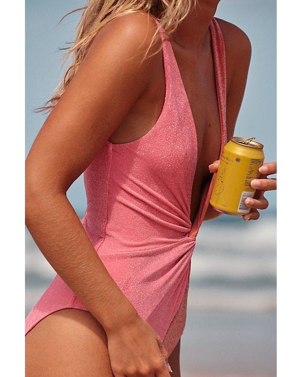 Juillet Red Olivia Shine One-piece Swimsuit At Free People In Aura Luxe Shimmer, Size: Xs