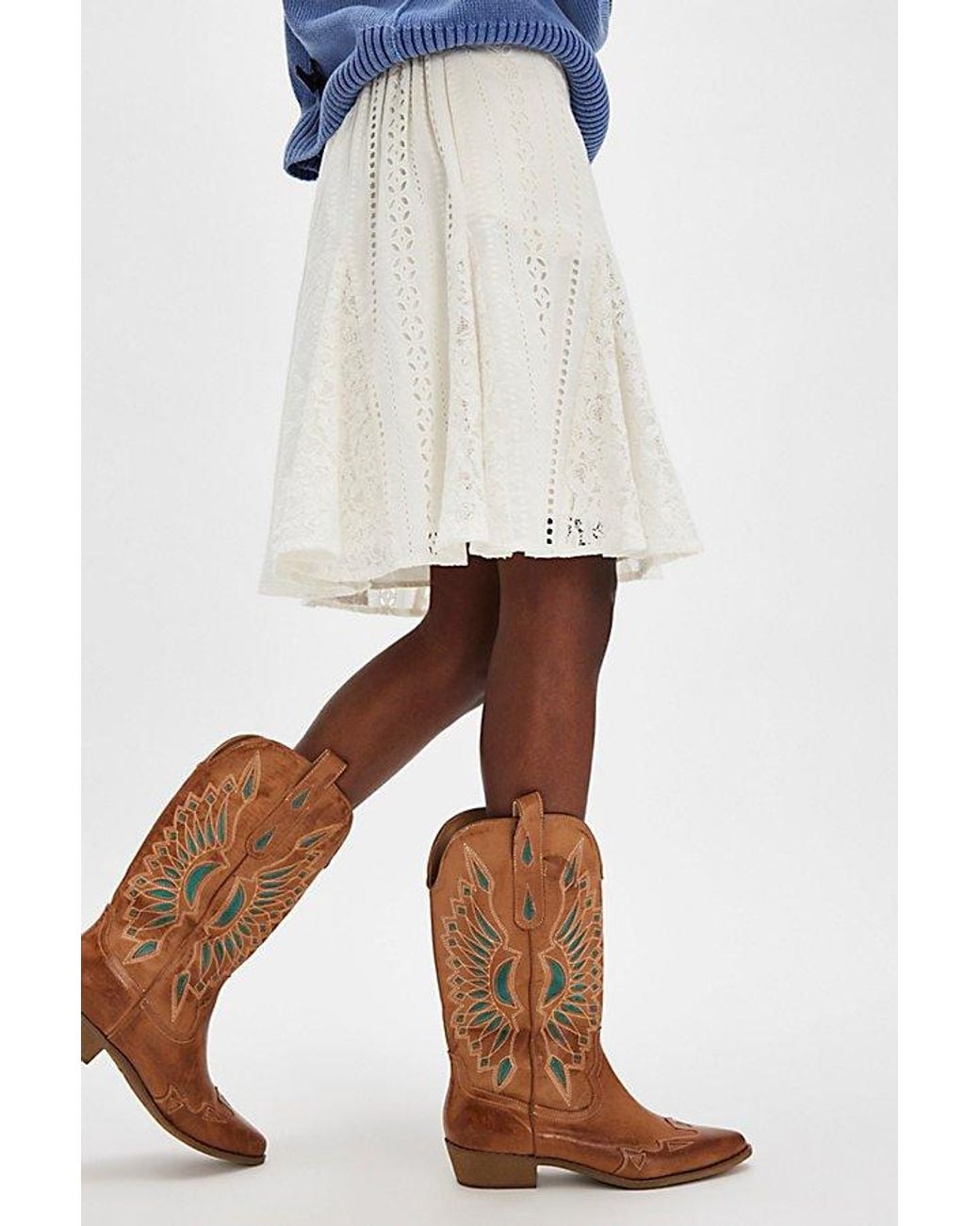 Matisse White Willa Western Boots Shoe By