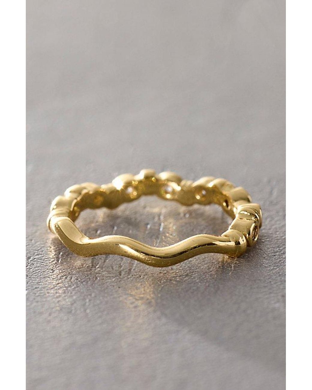 Daisy London Gray X Free People Florence Ripple Pinky Ring