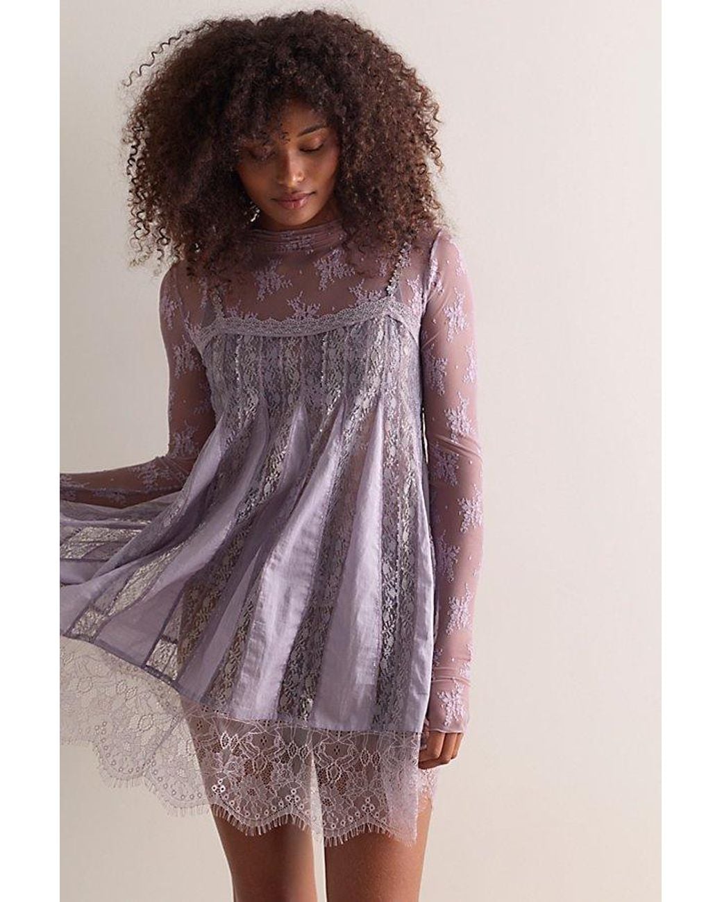 Intimately By Free People Purple Lady Lux Layering Top By