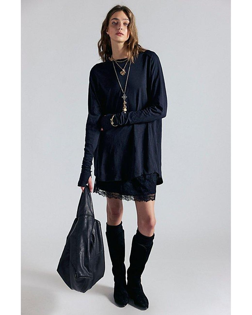 Free People Blue We The Free Arden Tee