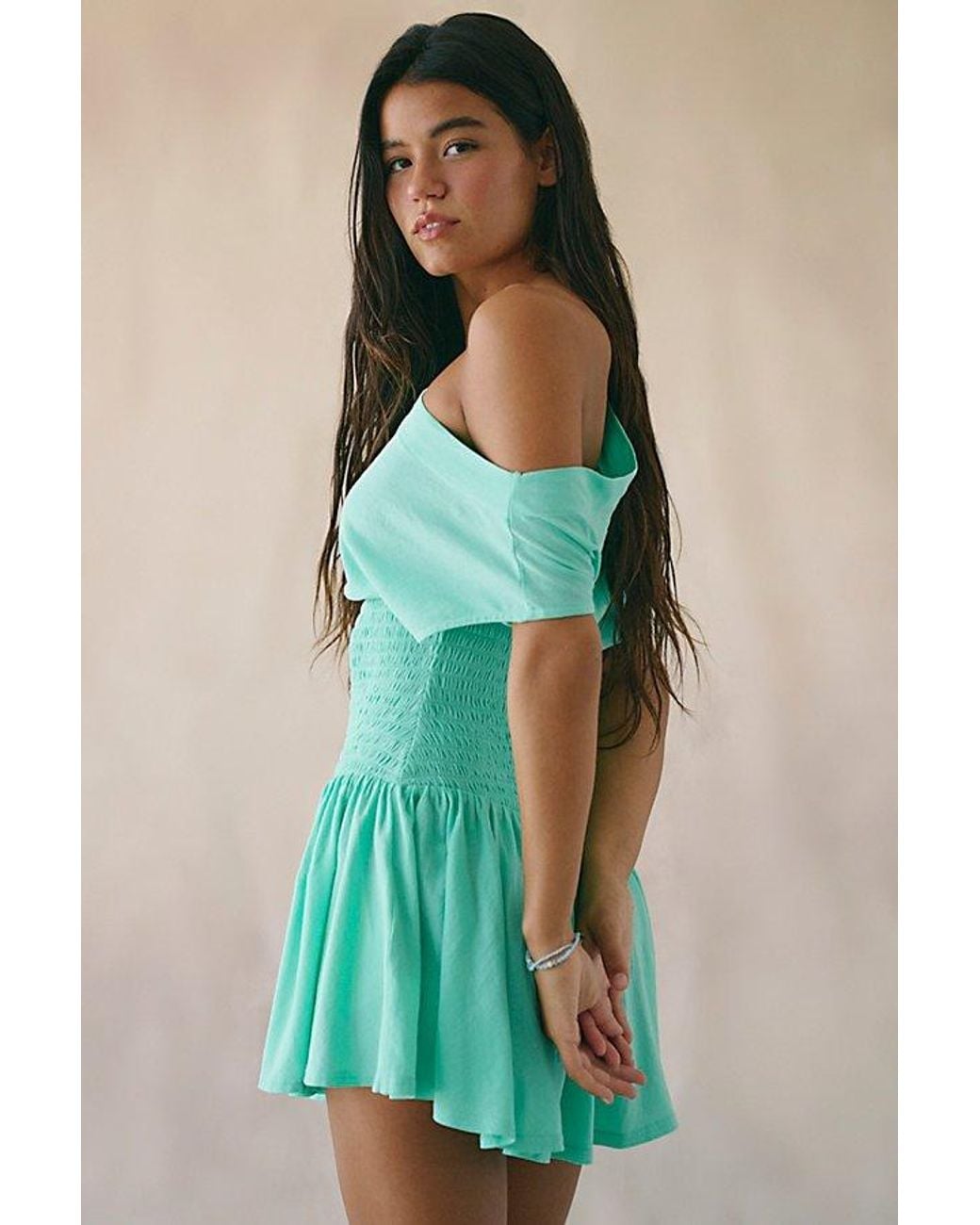 free-est Green Scorching Hot Mini Dress By