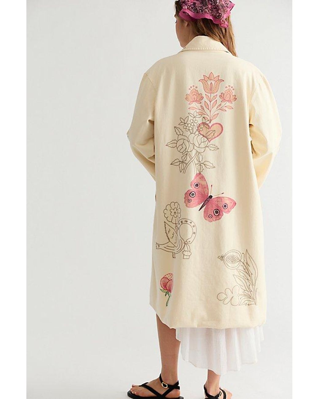 Denim and Bone Natural Folk Duster