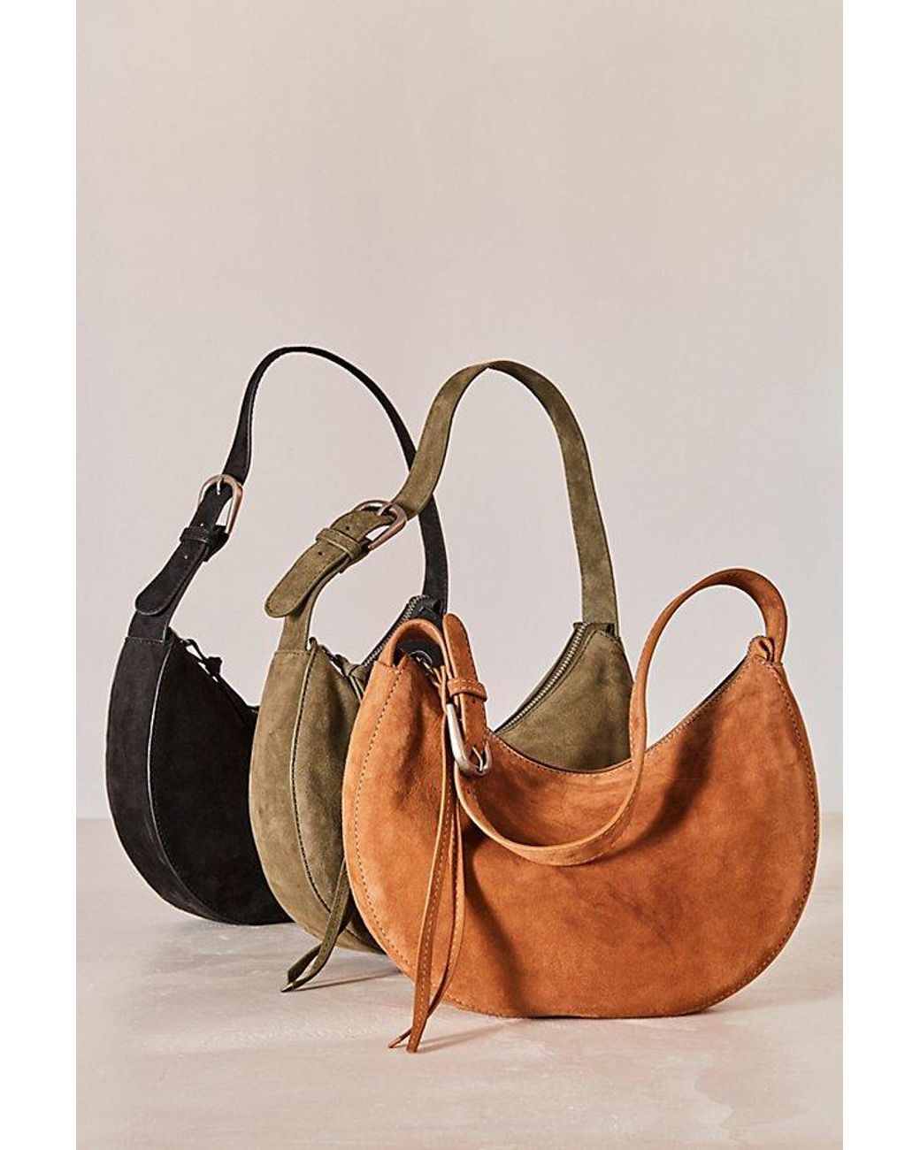 【PORTERNA】Kona Suede Shoulder Bag Amazon.com: Suede Slouchy Tote Bag for Women Trendy Knot