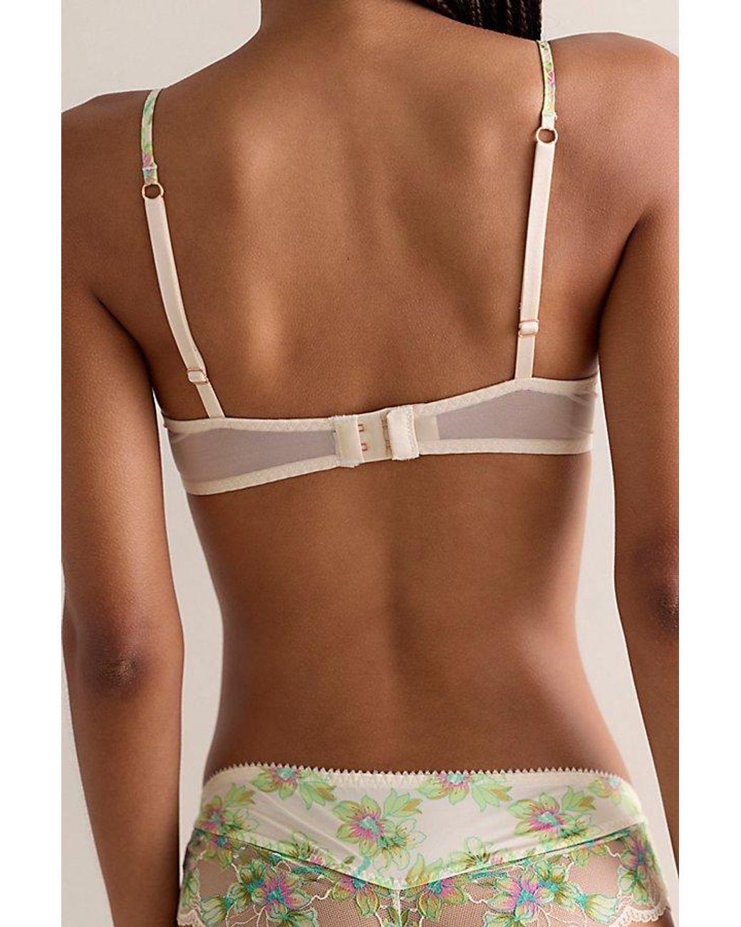 Intimately By Free People Brown Printed Lace Underwire Bra By