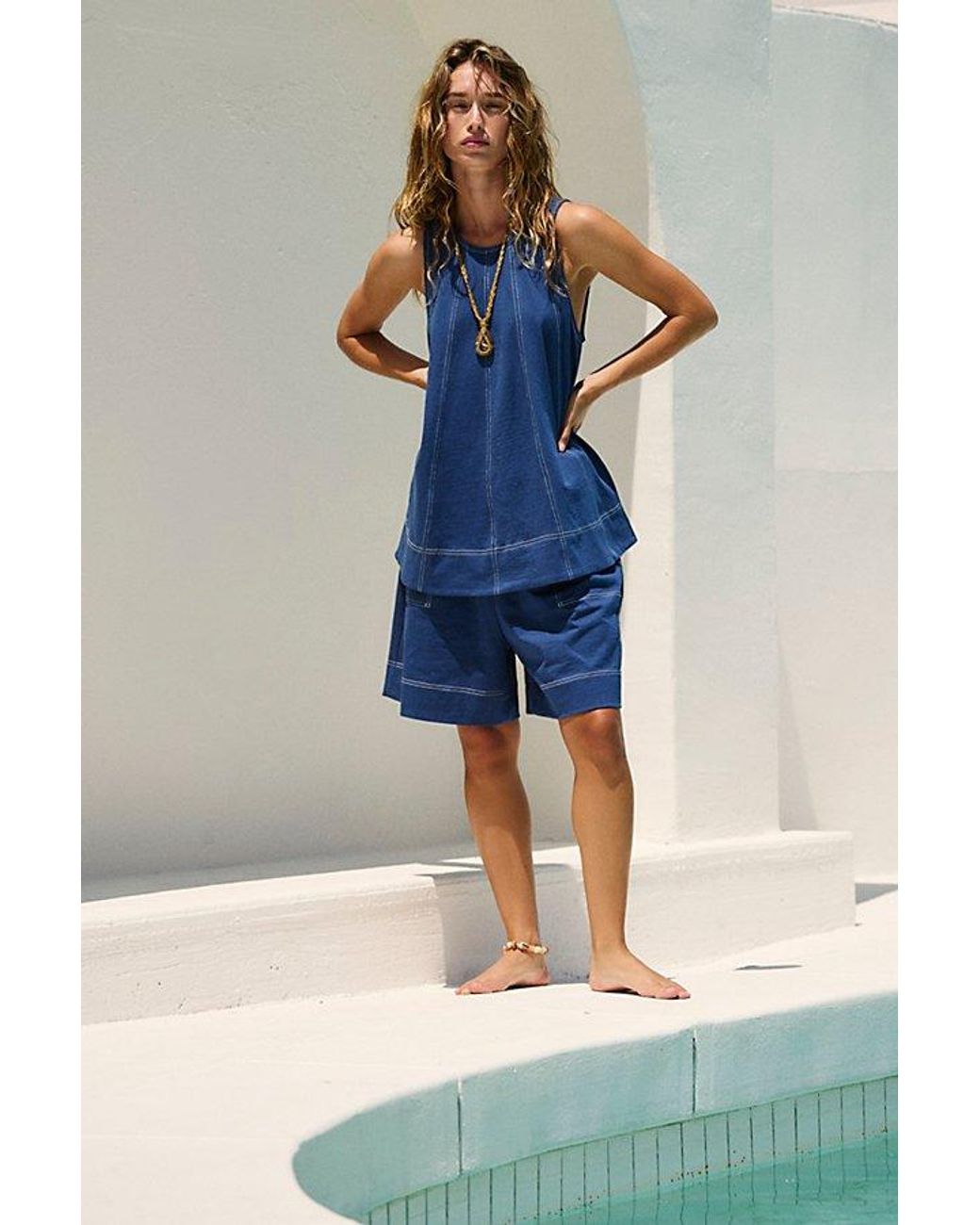 Free People Blue Strada Set