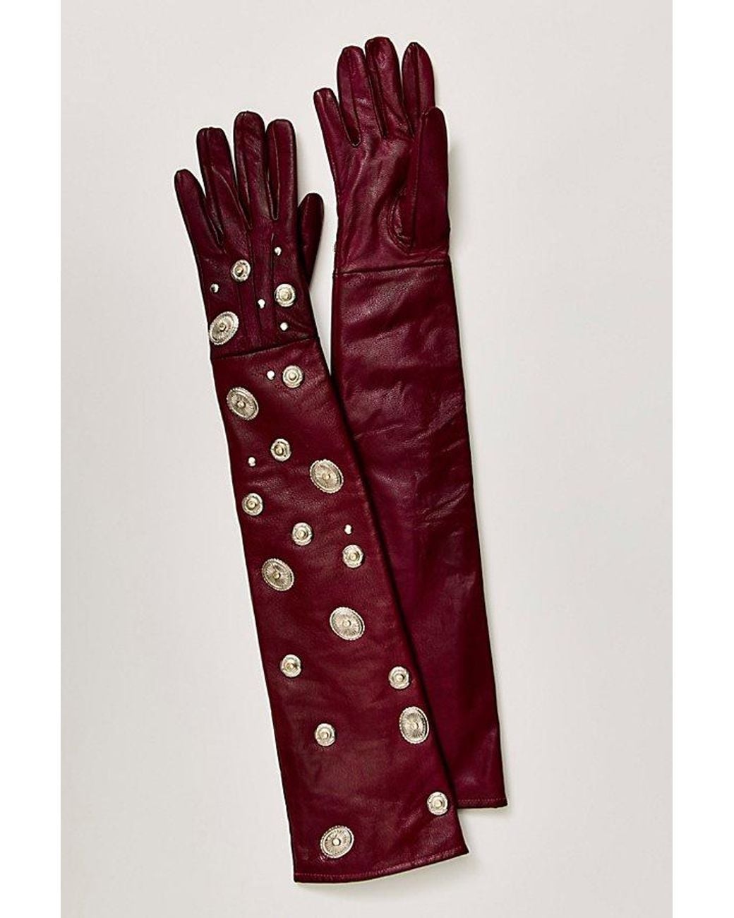 Urban Outfitters Red Long Gloves
