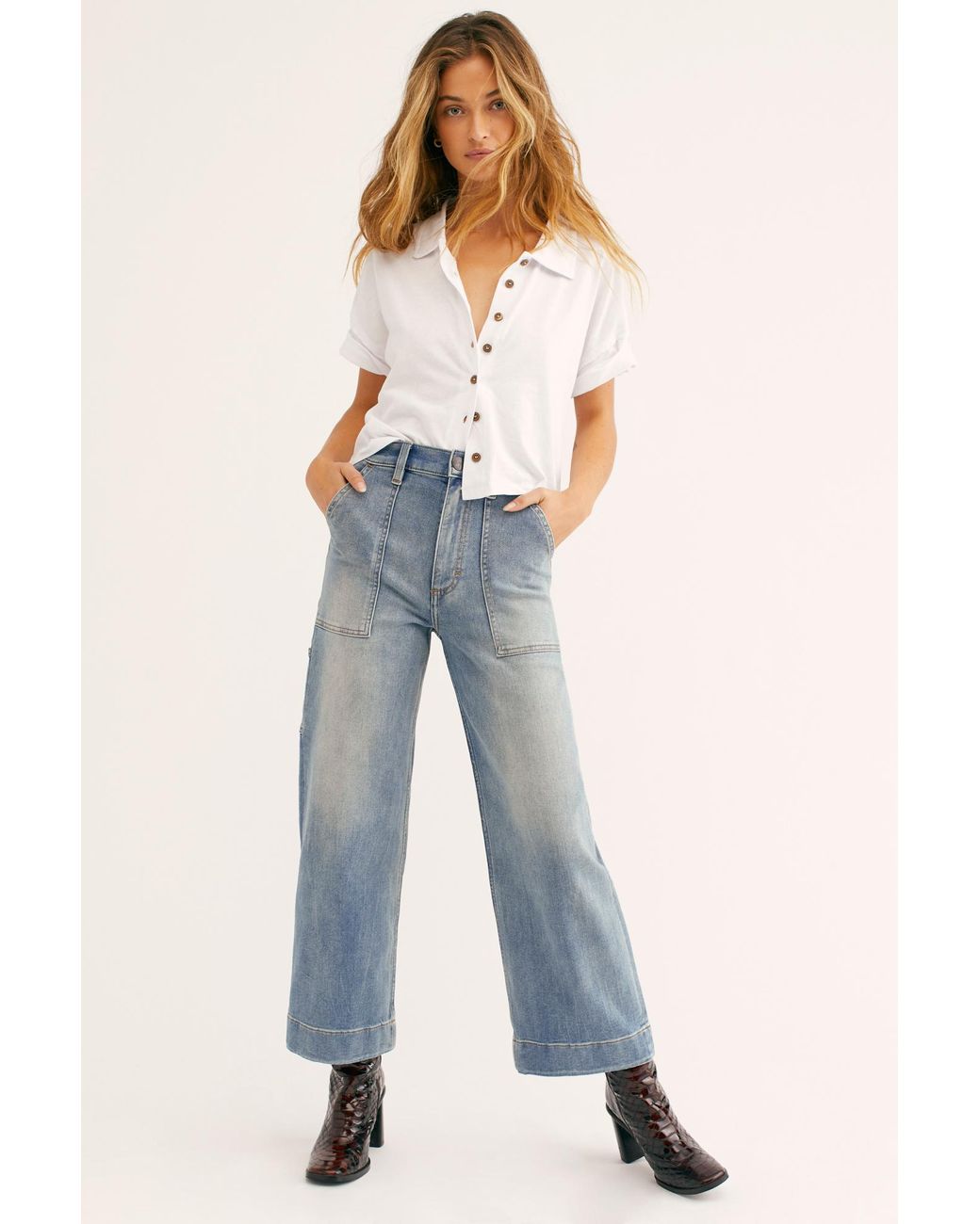 Wrangler utility hotsell crop jeans