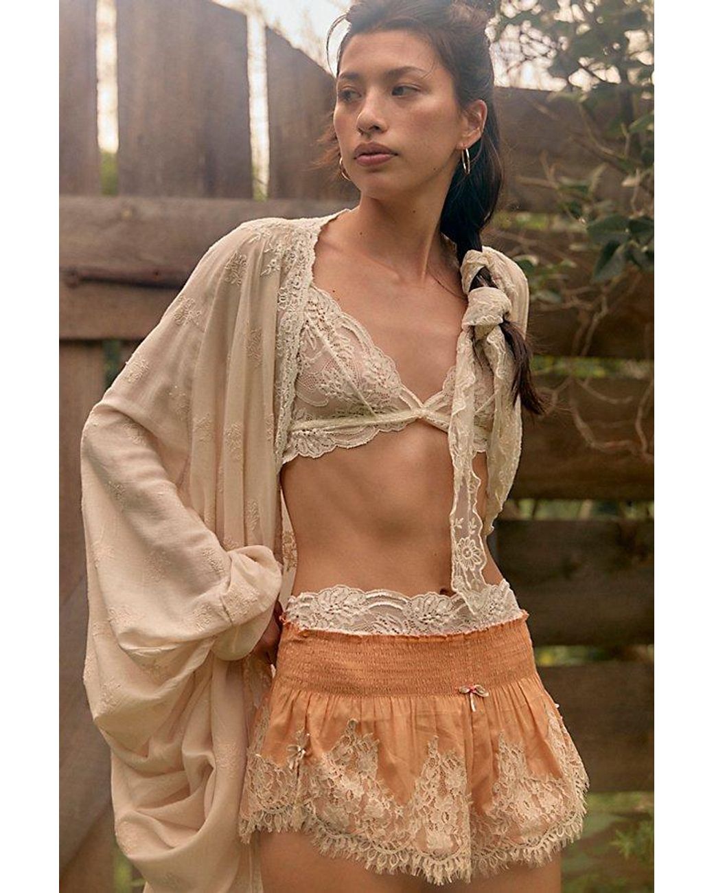 Intimately By Free People Brown Soft Spoken Micro Shorts By