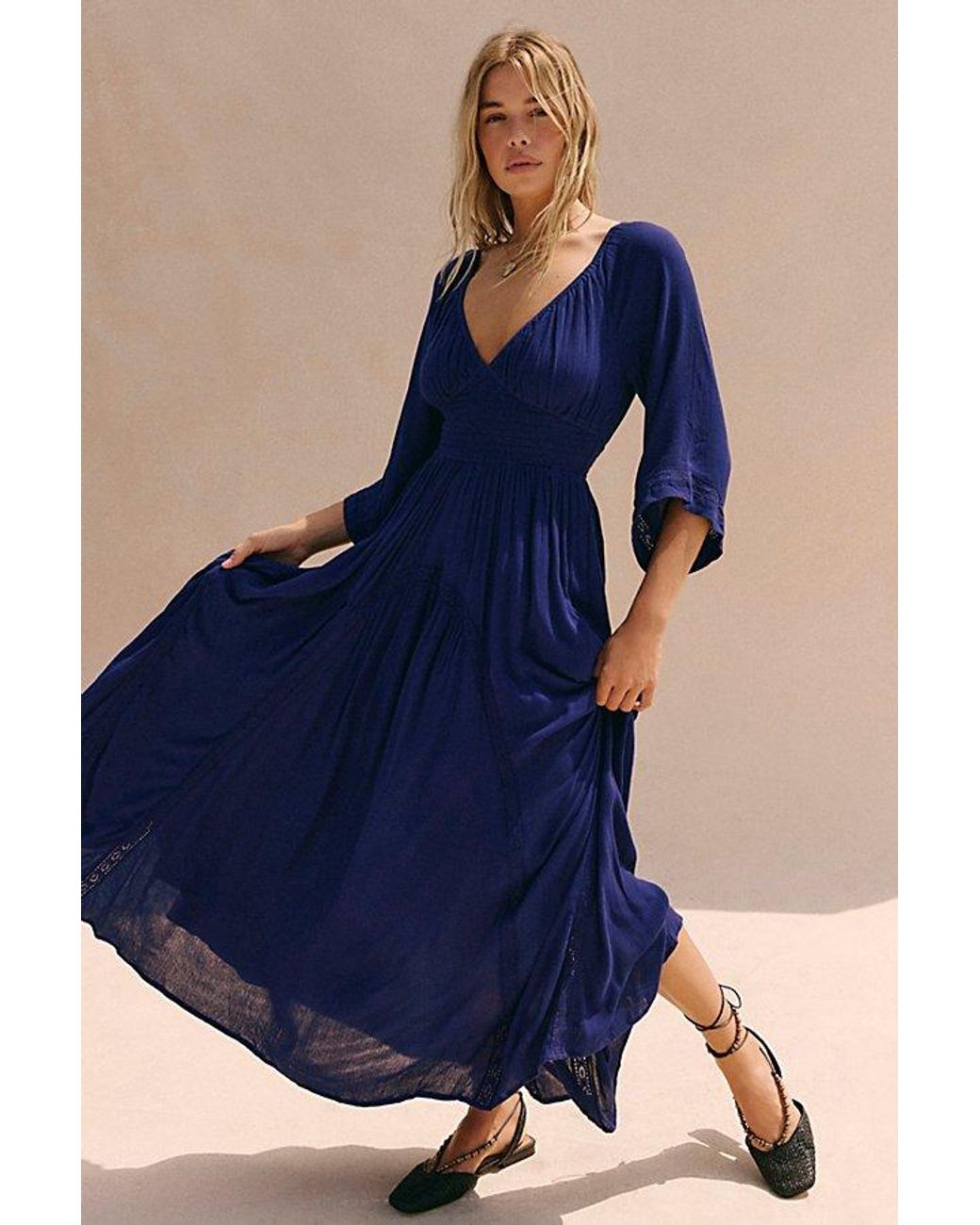 Free People Dixie Maxi Dress in Blue | Lyst