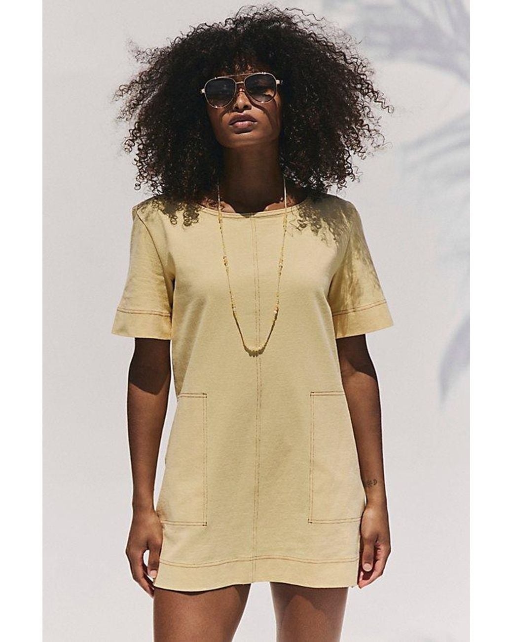 free-est Natural Strada Mini Dress By