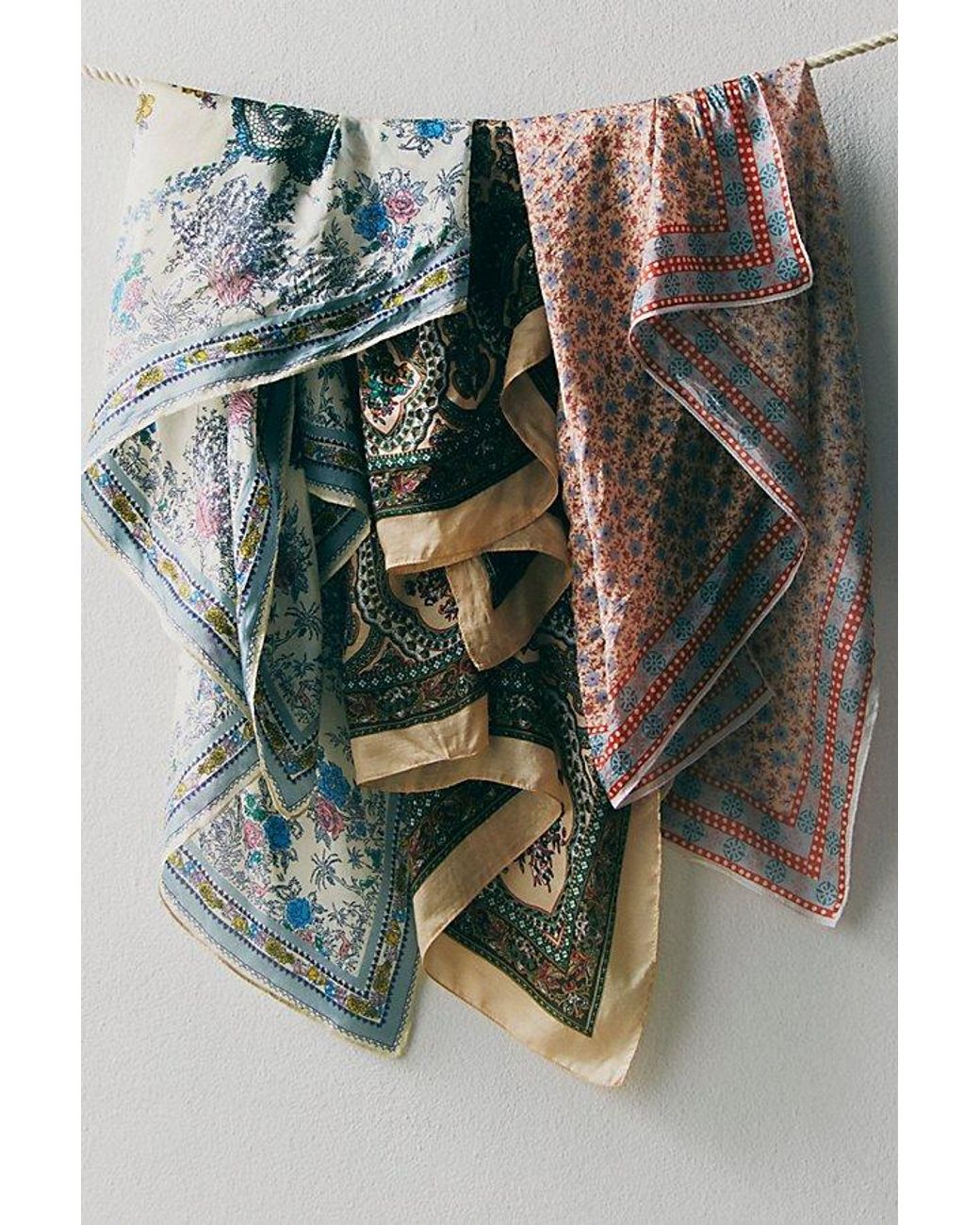 Free People Multicolor So Silk Printed Bandana