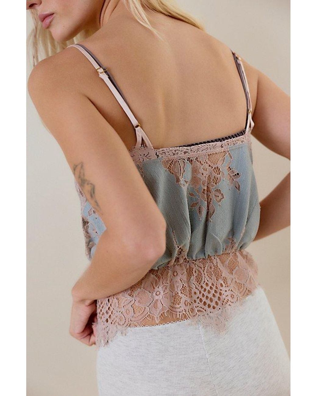 Intimately By Free People Brown Midnight Mirage Blouson Tank Top By