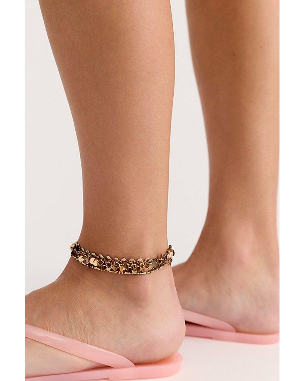 Free People Brown Solana Layered Anklet