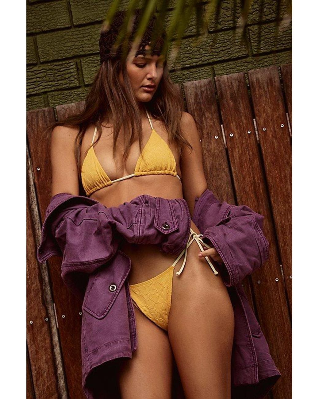 free-est Brown Michelle Bikini Bottoms