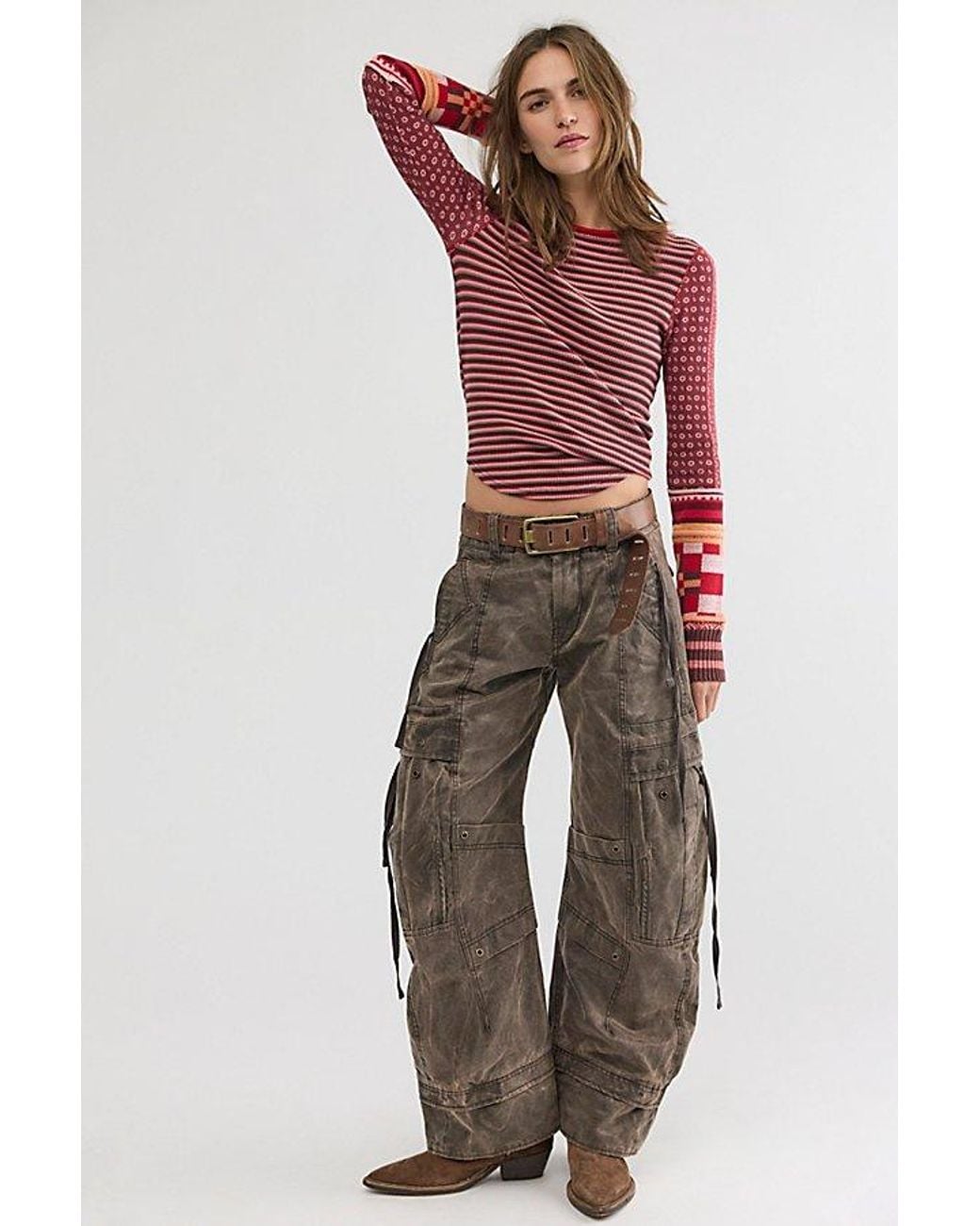 Free People Multicolor Macey Swit Cuff Top