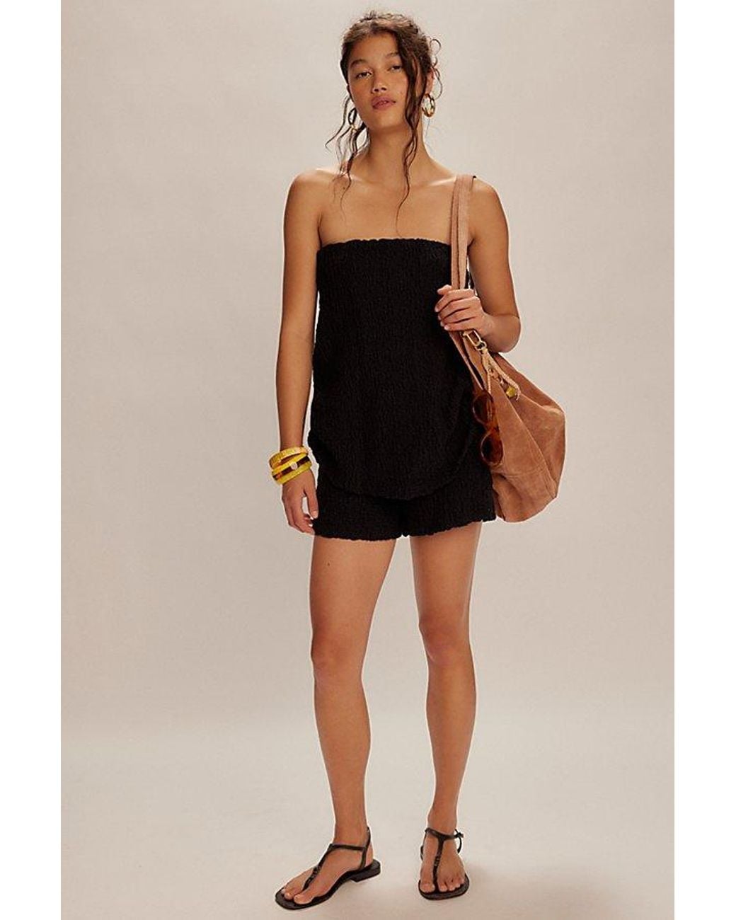 free-est Black Evelyn Romper By