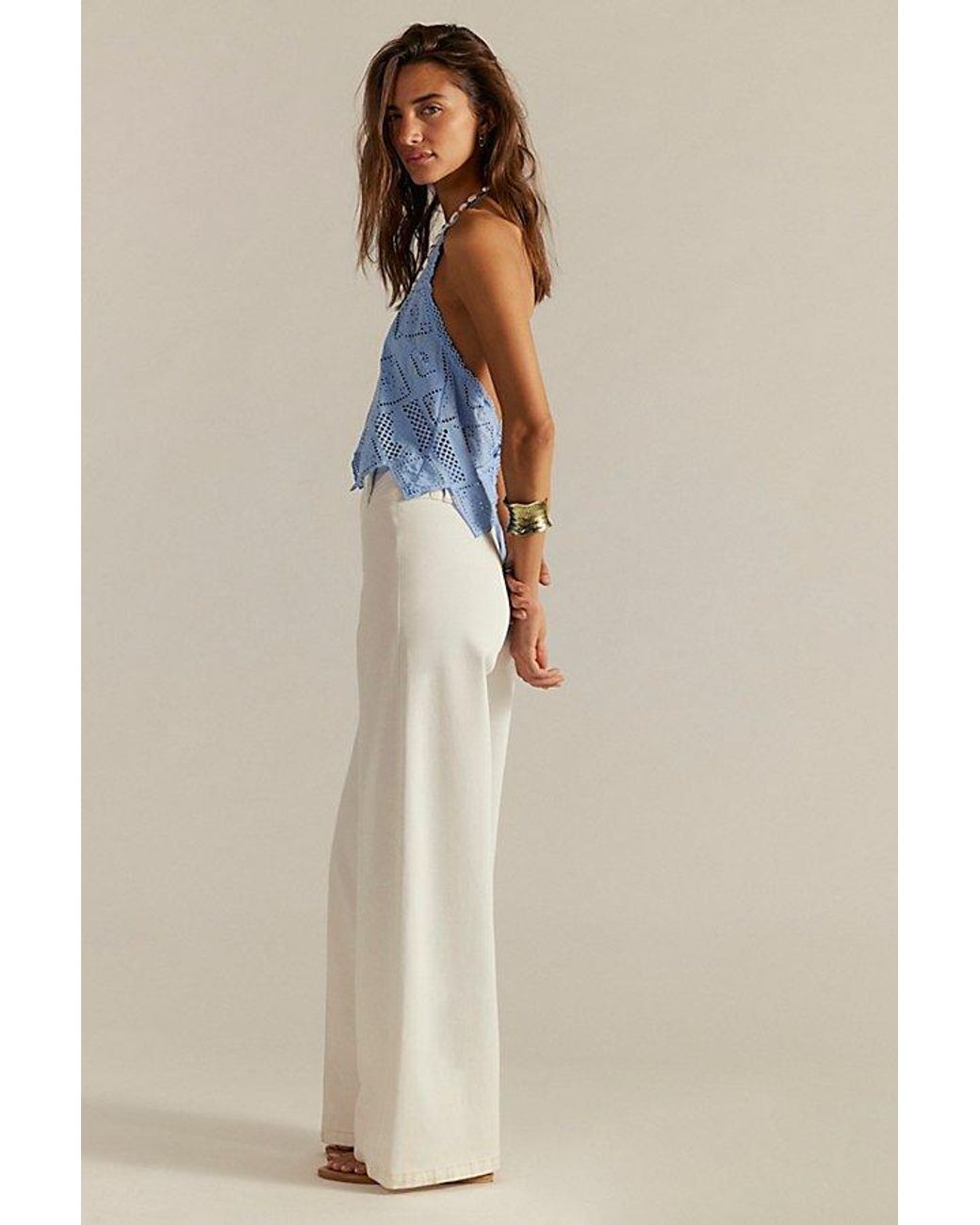 Free People Multicolor We The Free Libre Wide-Leg Jeans