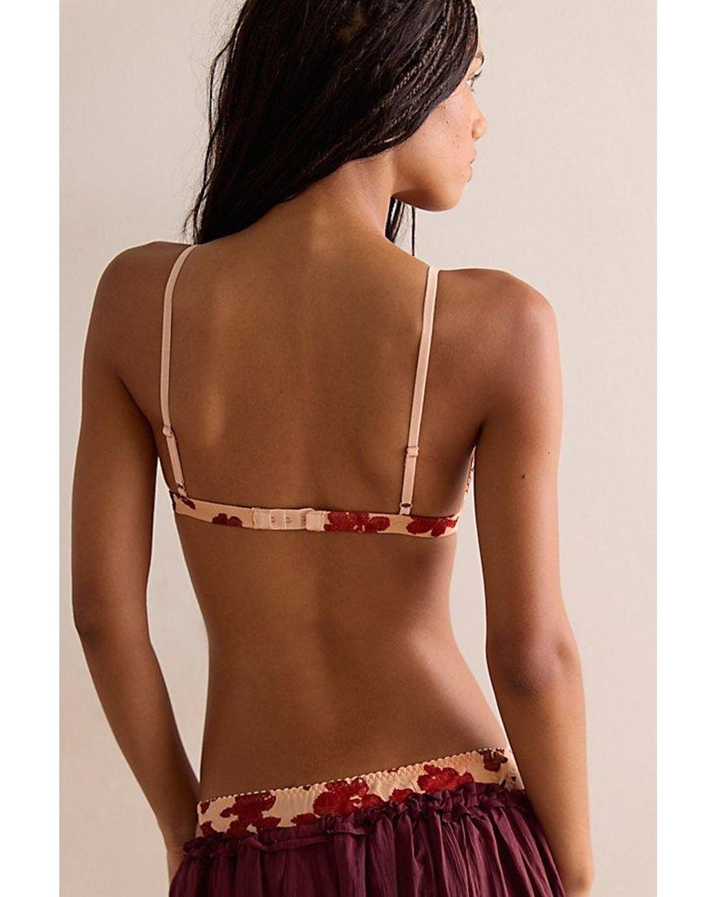 Intimately By Free People Brown Knit And Tell Plunge Bralette By