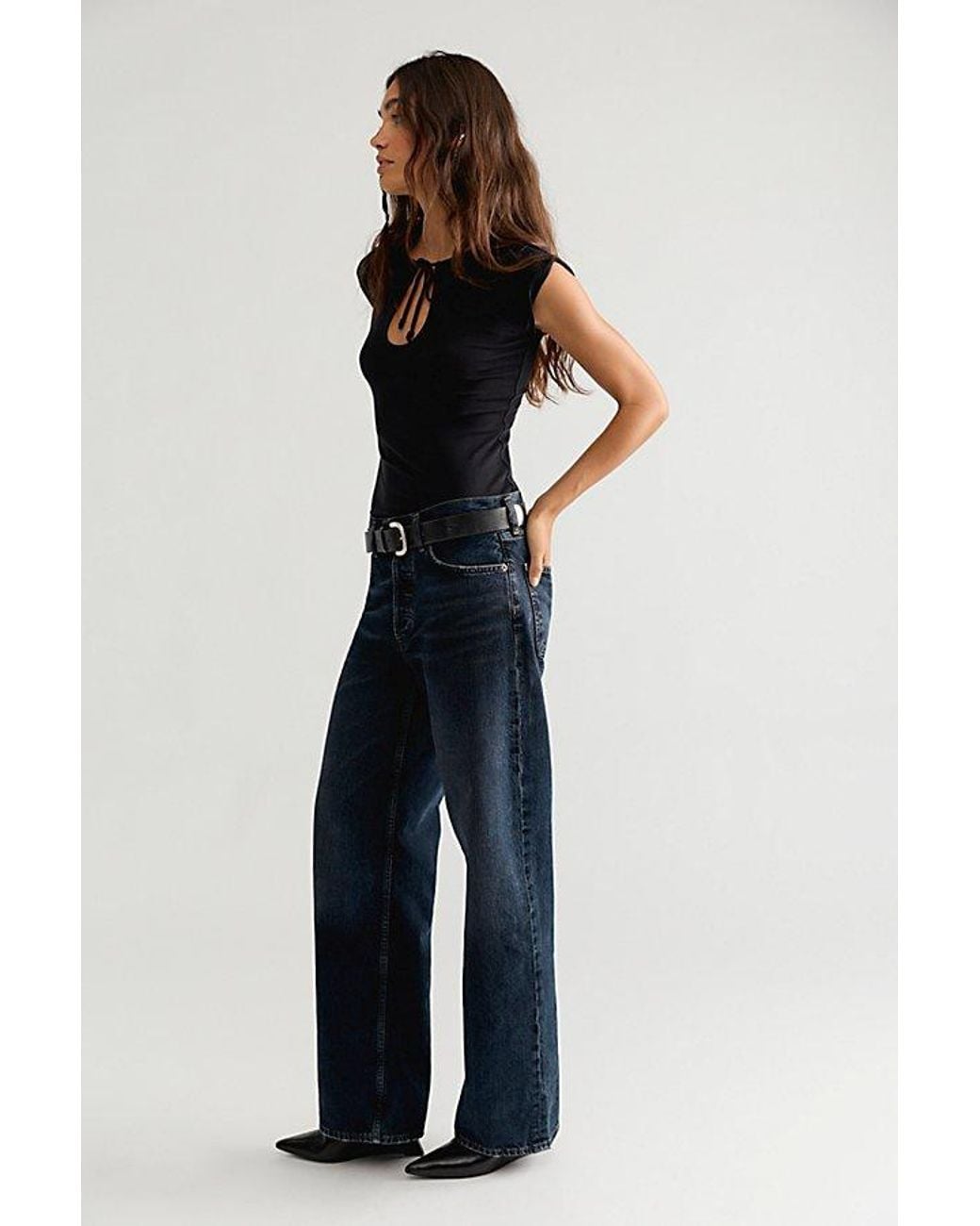 Agolde Blue Long Arc Jeans