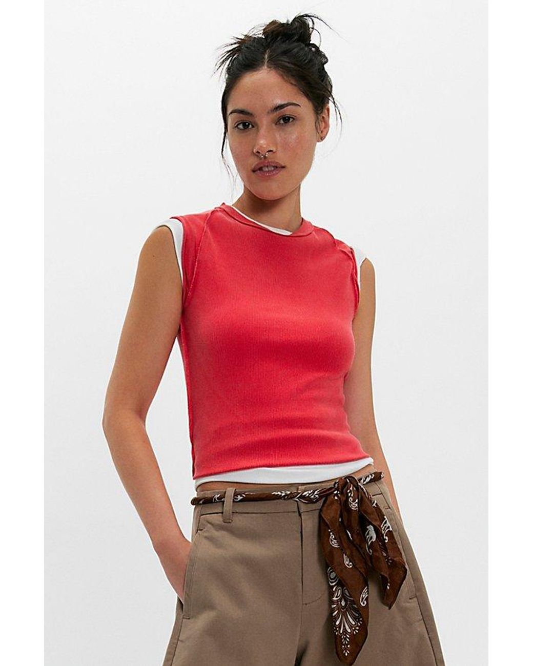 Free People Red Ever Had Tee