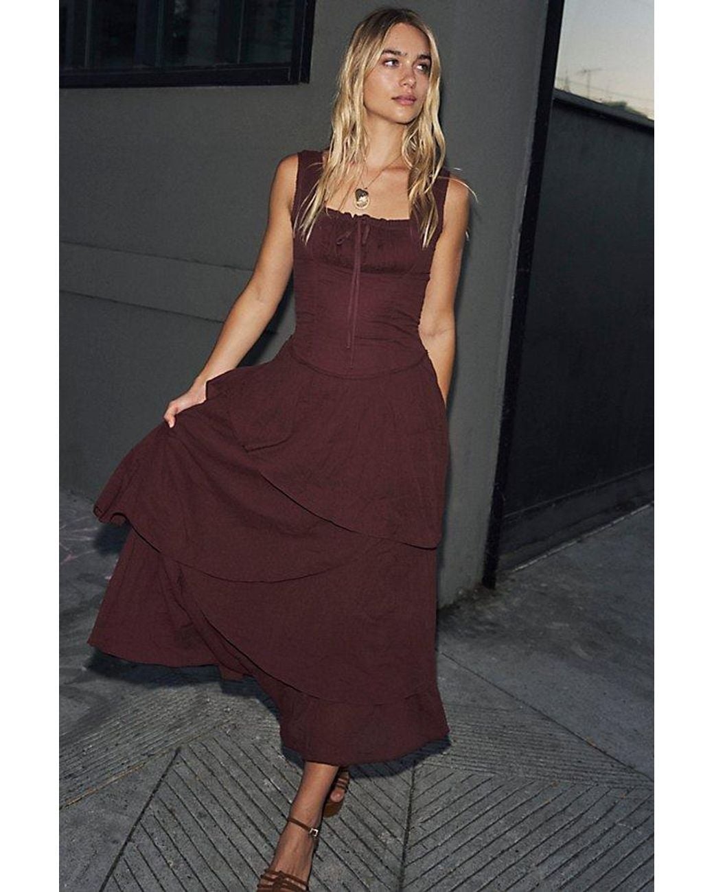 free-est Multicolor In My Dreams Midi Dress By