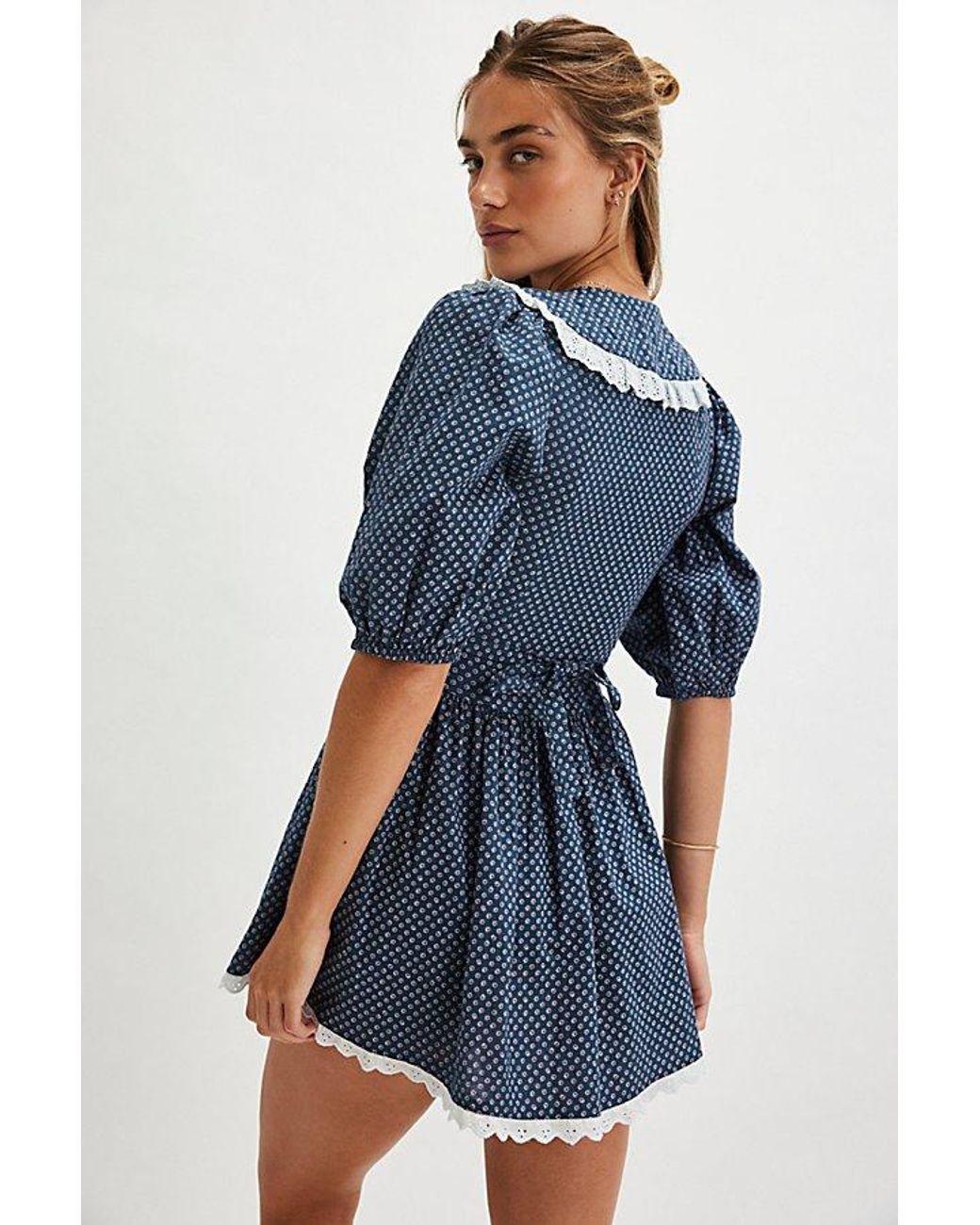 Free People Need To Know Mini Dress in Blue Lyst