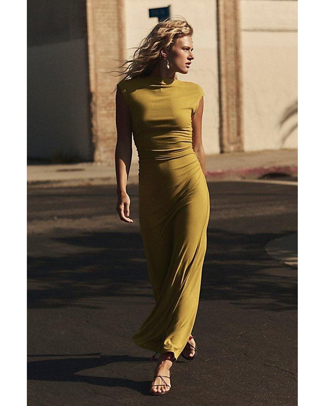 free-est Black Good Feels Cap-Sleeve Maxi Dress By