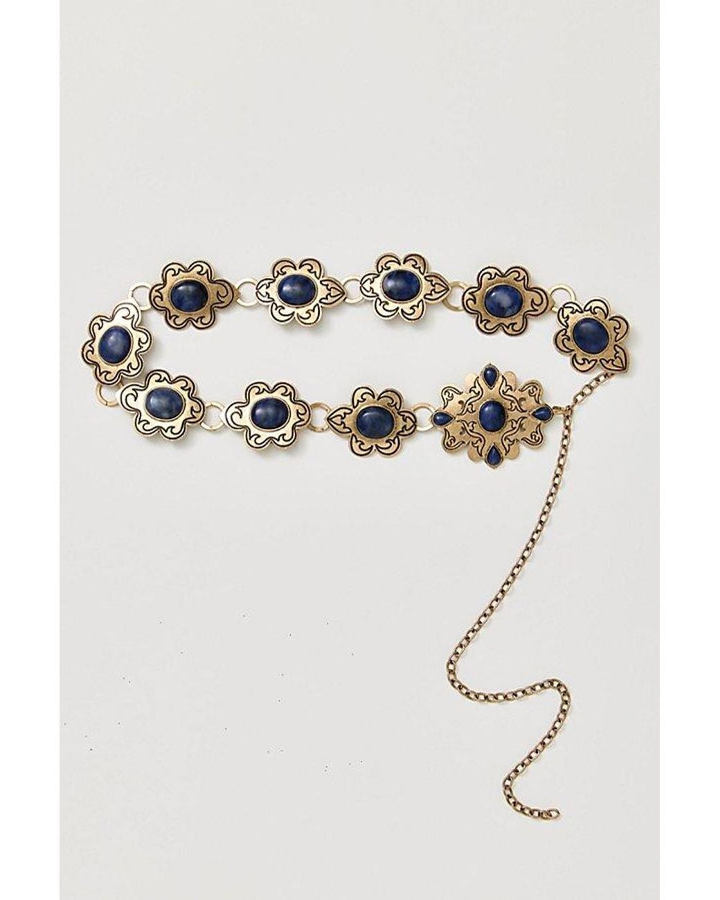 Free People Gray Eternal Sunshine Chain Belt