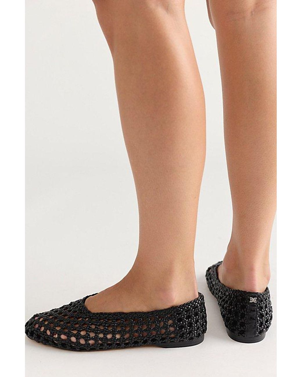 Sam Edelman Black Shira Woven Flats By