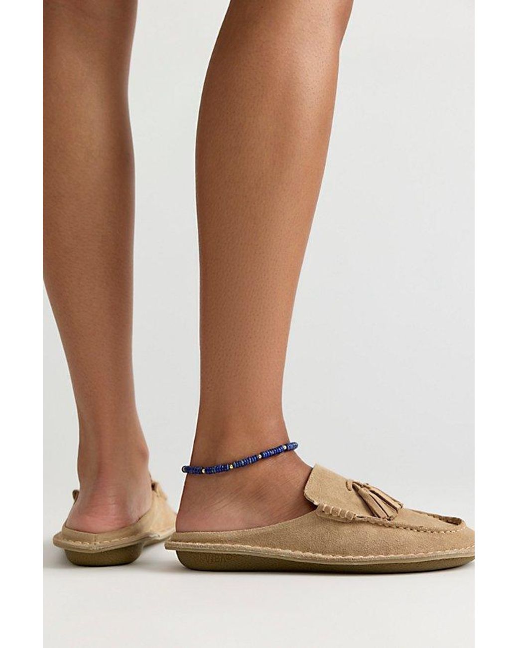 VIBAe Blue Soho Tassel Mules