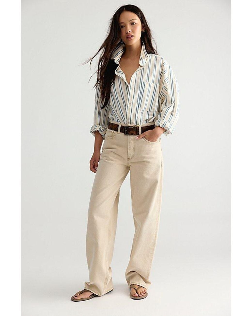 Agolde Natural Long Arc Jeans