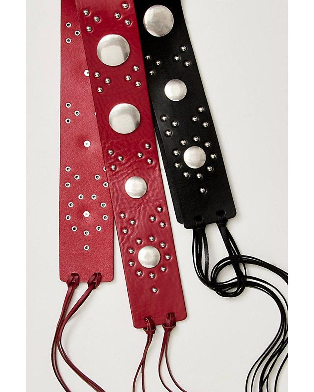 Free People Red Leda Wrap Belt
