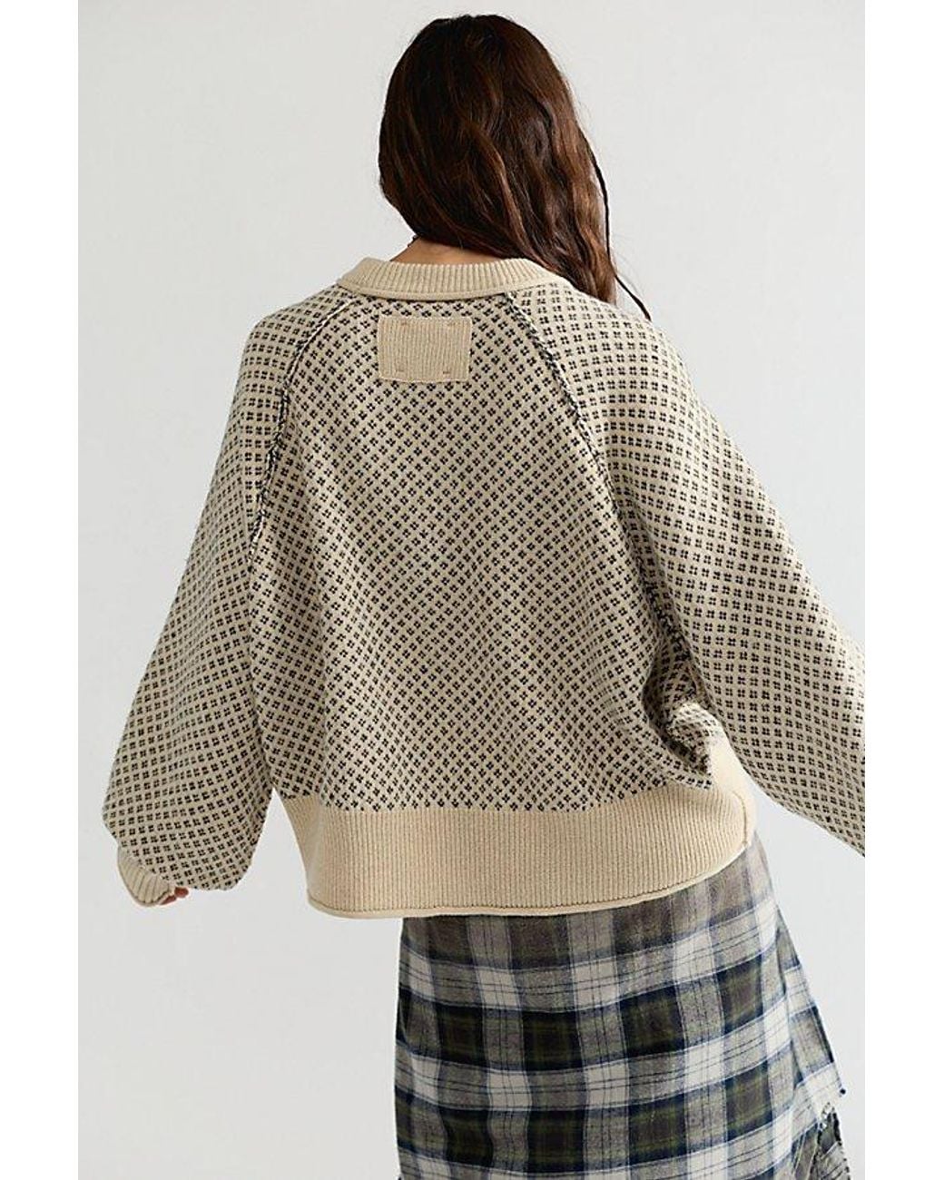 Free People Brown As If Crew Neck Pullover