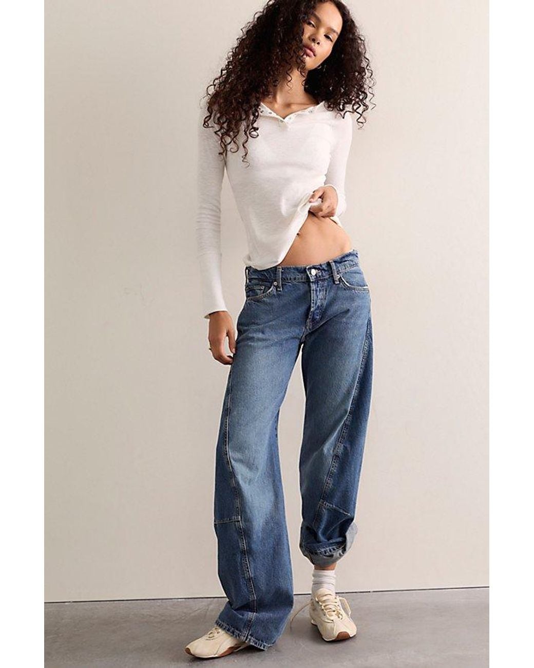 Intimately By Free People Black Keeping It Light Ribbed Henley By