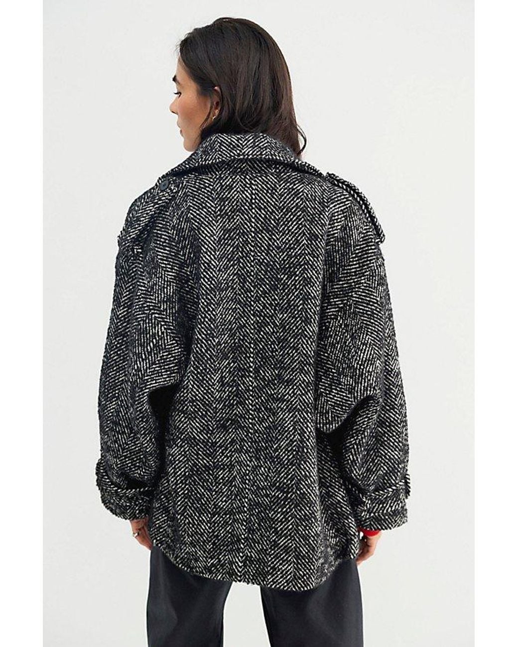 Free People Gray Julien Peacoat