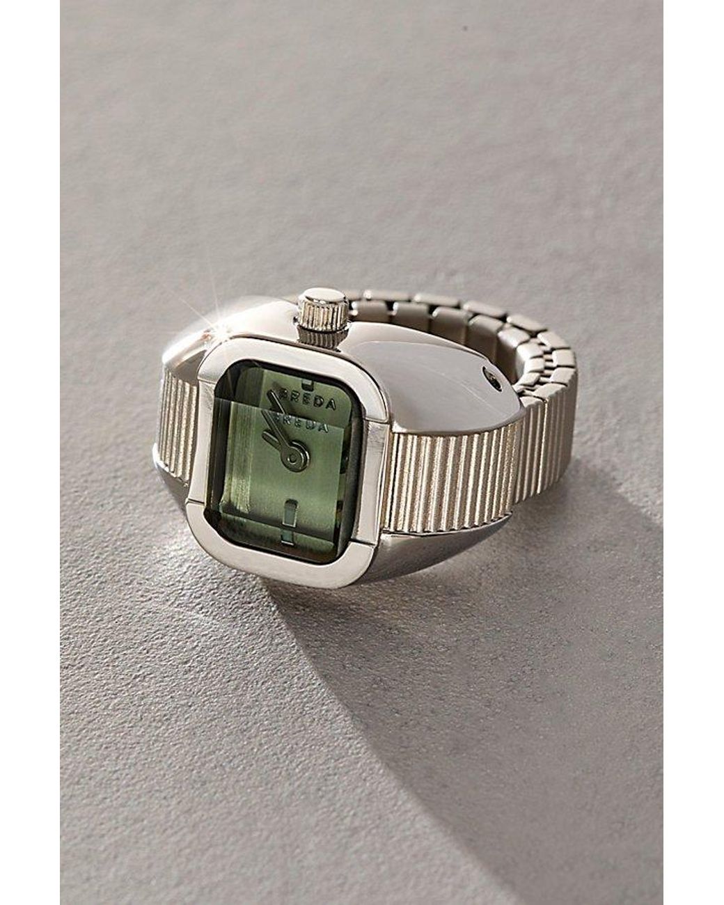 Breda Metallic Nocturne Ring Watch