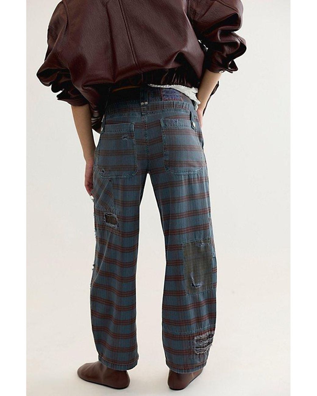 Free People Blue Warwick Craft Pants