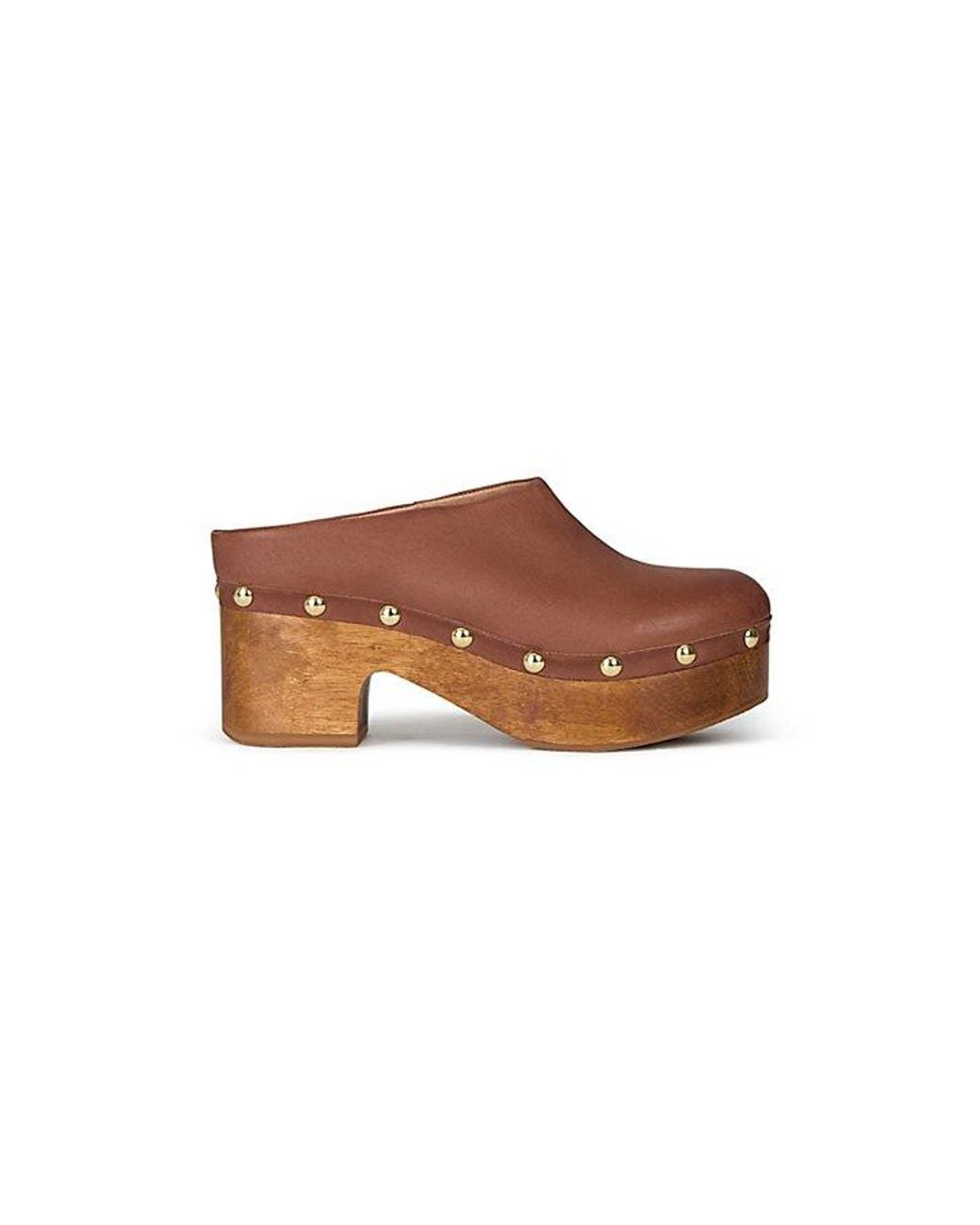 Free People Brown Calli Clogs