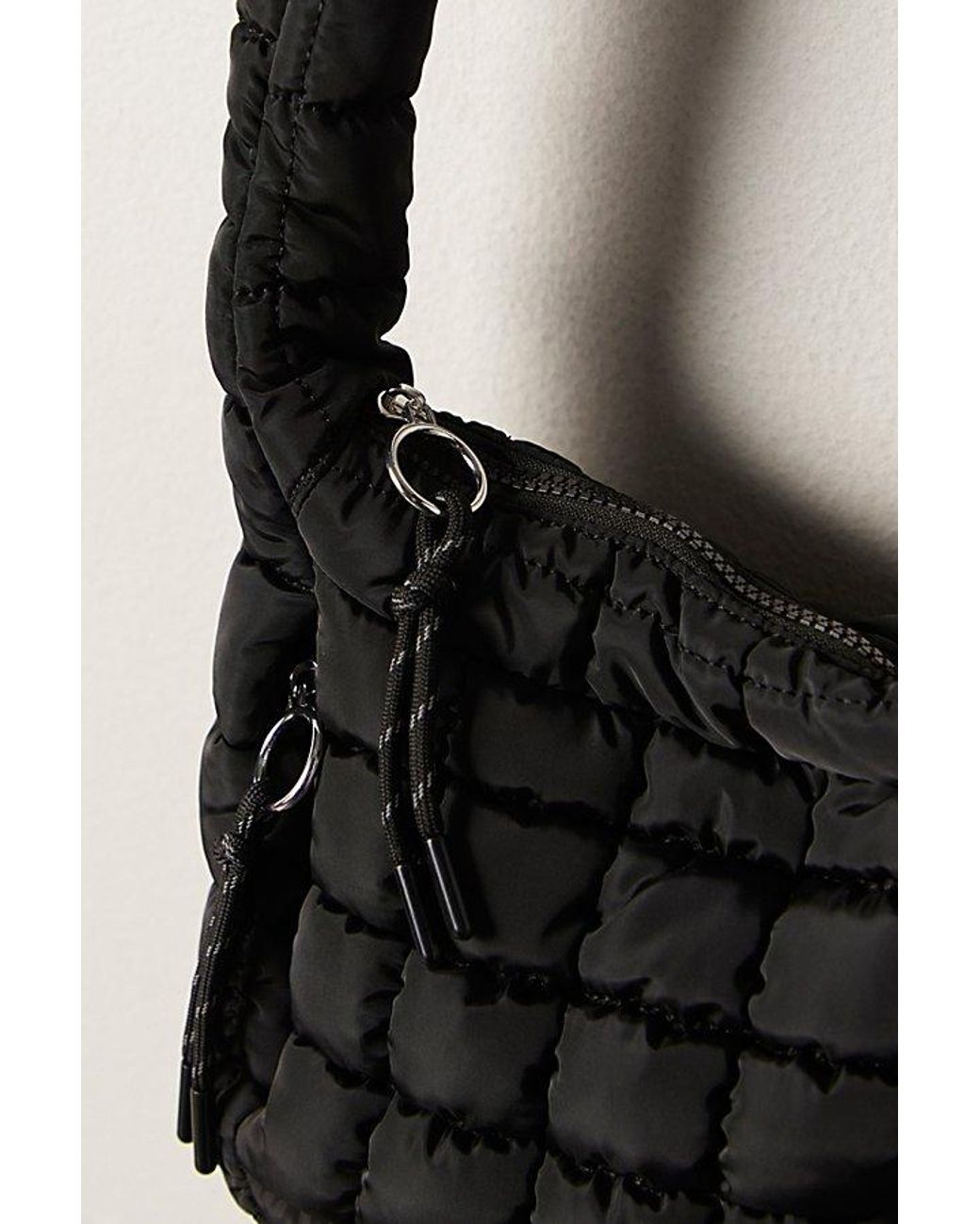 Fp Movement Black Quilted Baby Carryall Sling Bag