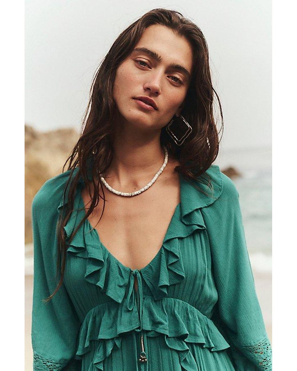 free-est Green Isobel Maxi Dress By