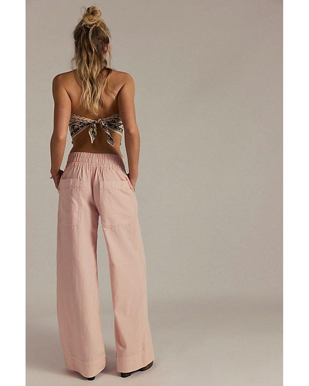 Free People Multicolor Breezy Denim Pull-On Jeans