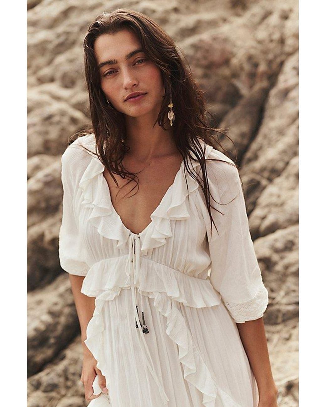 free-est Natural Isobel Maxi Dress By