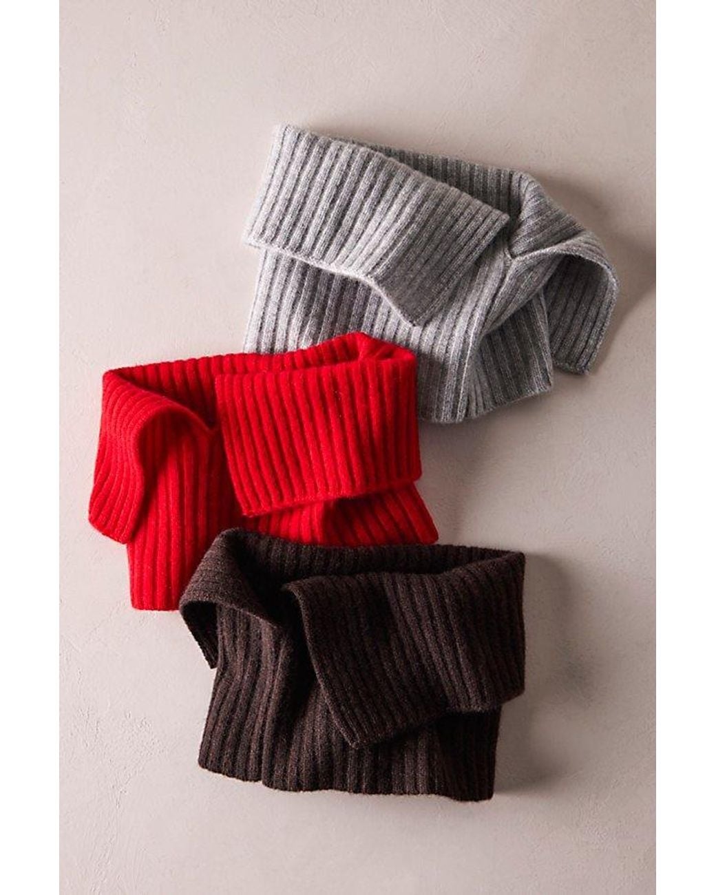 Free People Brown Cmere Snood