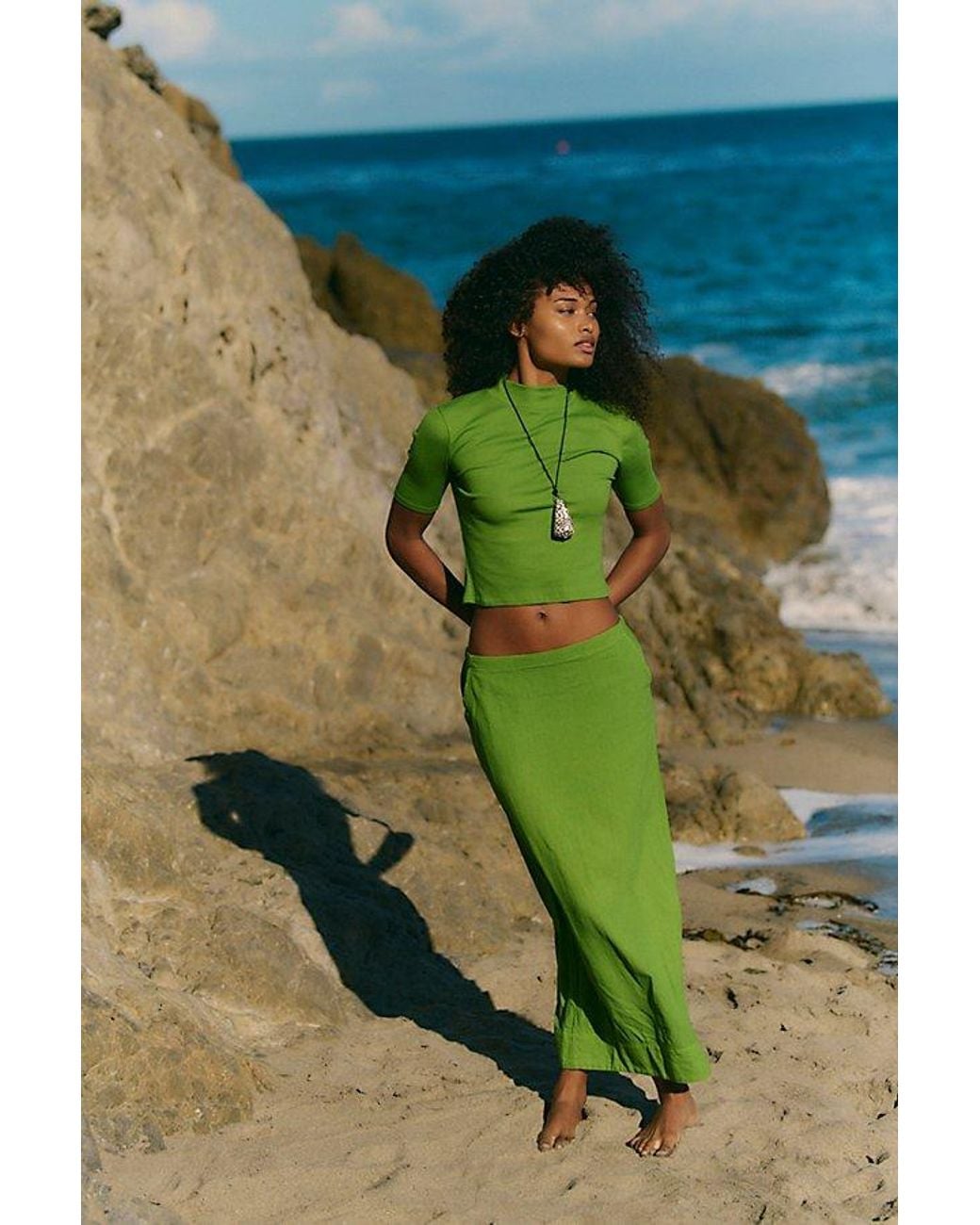 free-est Green Claudia Skirt Set By