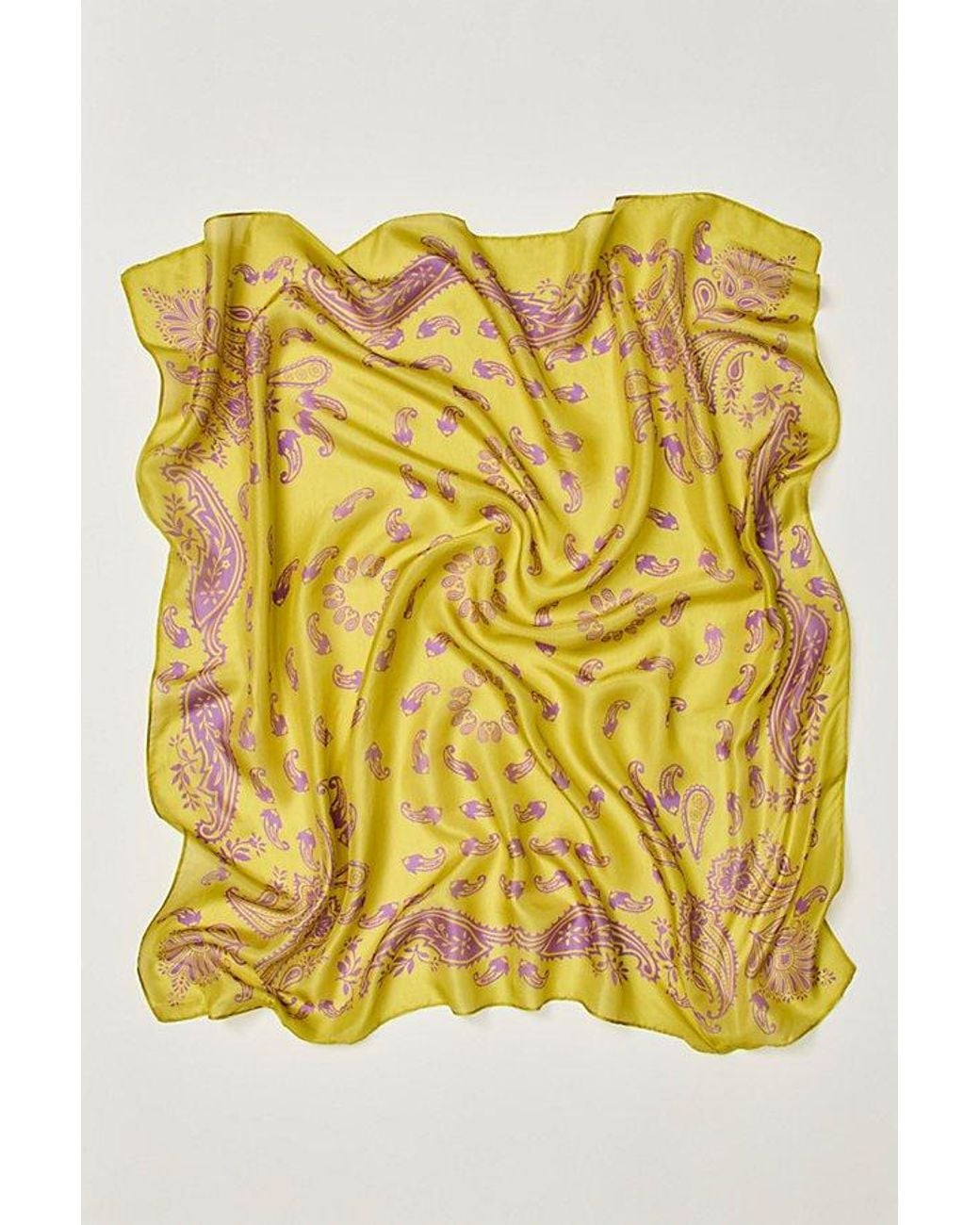 Free People Metallic So Silk Printed Bandana
