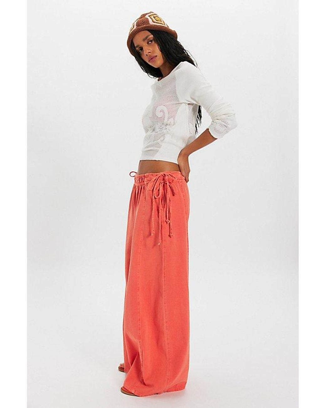 free-est Red Sun Dazed Pants By