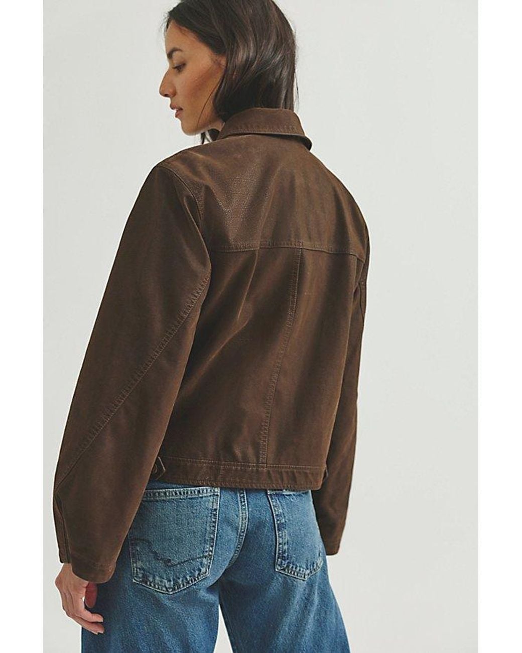 Free People Multicolor Blair Vegan Leather Jacket