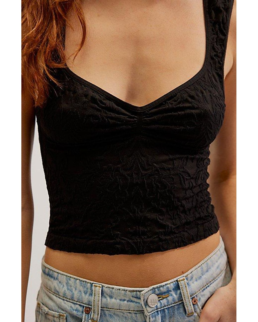 Intimately By Free People Black Take Me Home Seamless Cami